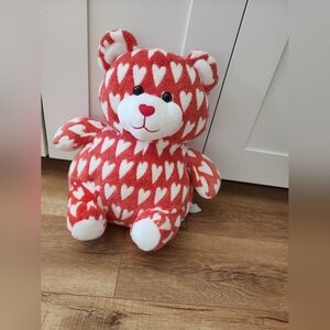 Animal Adventure 2023 Valentine Hearts Bear Plush Stuffed Animal Toy 16"
